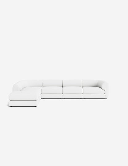 Sergio Modular Corner Sectional Sofa With Ottoman