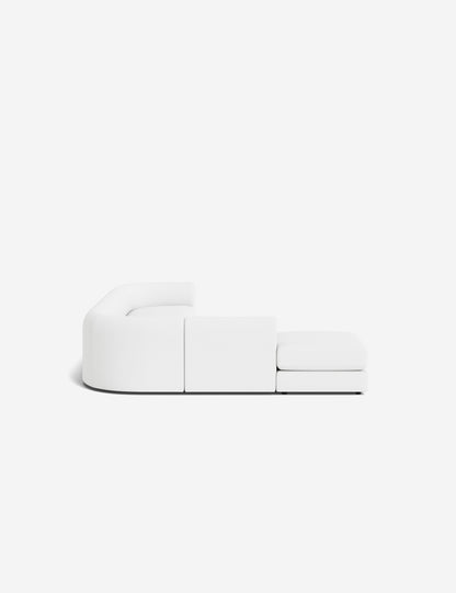 Sergio Modular Corner Sectional Sofa With Ottoman