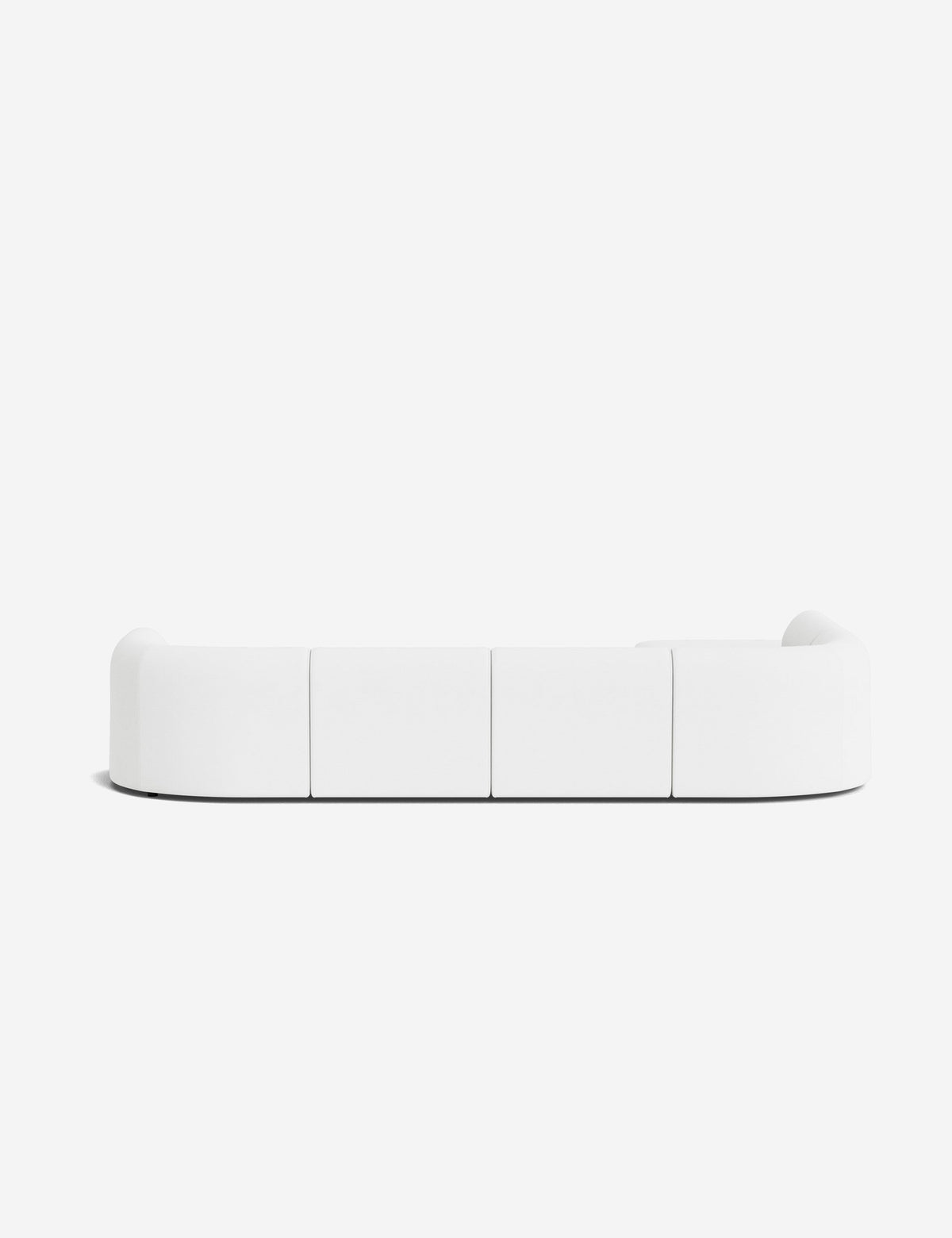 Sergio Modular Corner Sectional Sofa With Ottoman