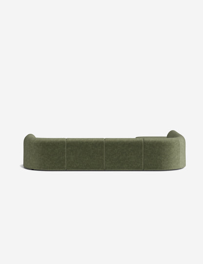 Sergio Modular Corner Sectional Sofa With Ottoman