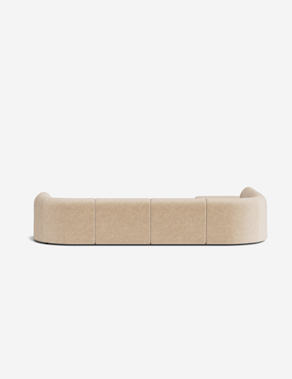 Sergio Modular Corner Sectional Sofa With Ottoman