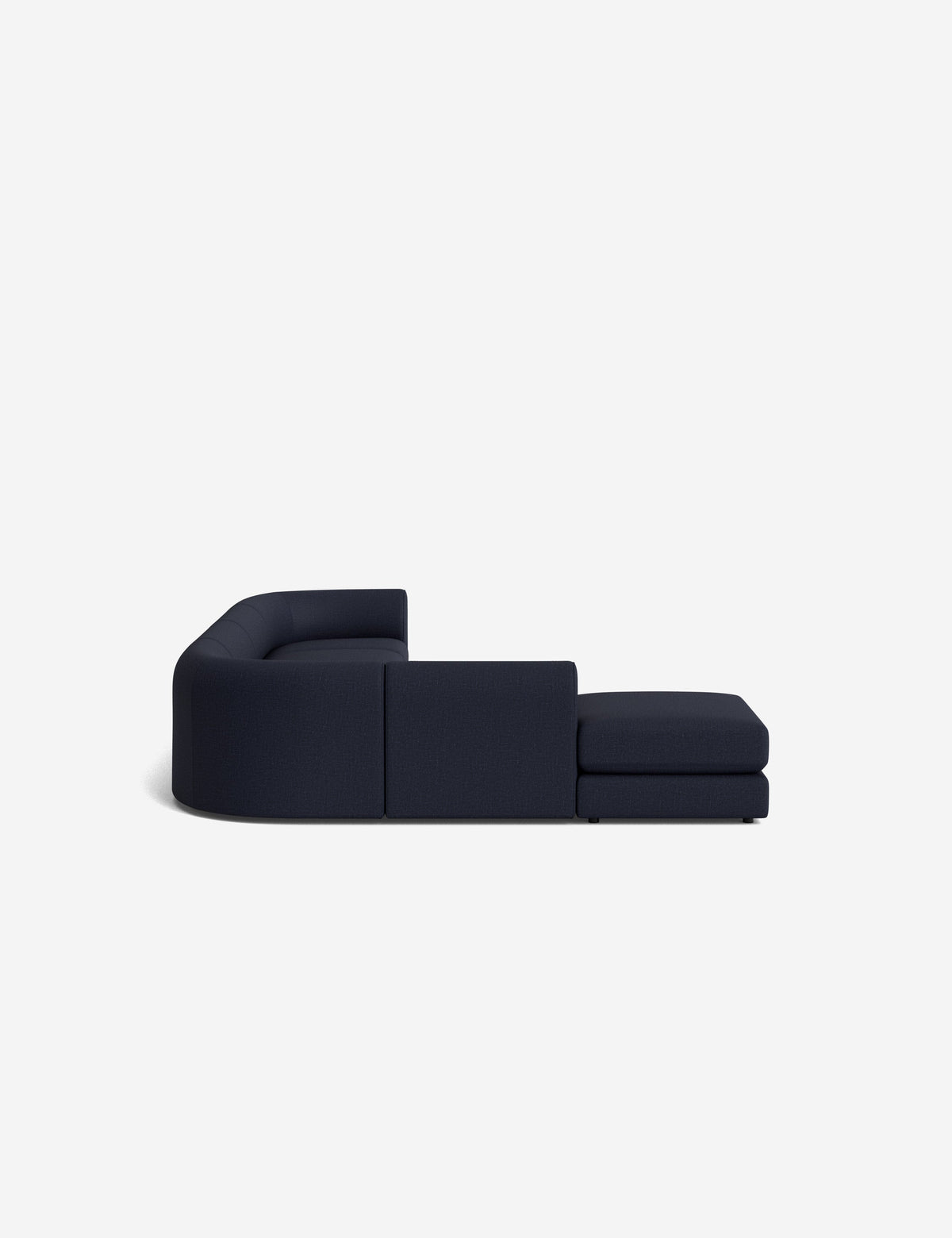 Sergio Modular Corner Sectional Sofa With Ottoman
