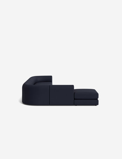 Sergio Modular Corner Sectional Sofa With Ottoman