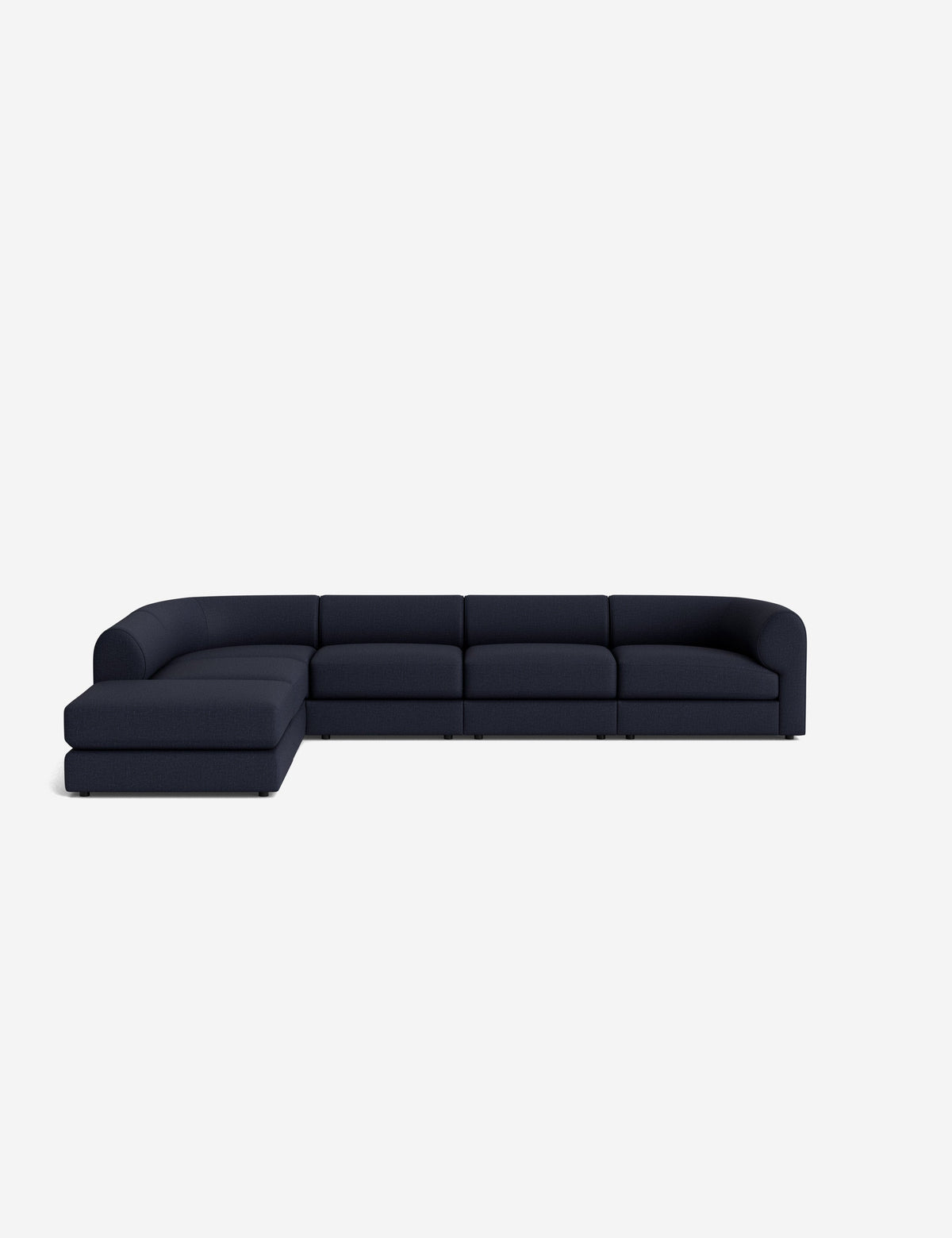 Sergio Modular Corner Sectional Sofa With Ottoman