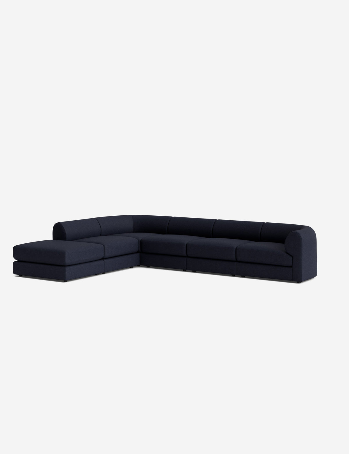 Sergio Modular Corner Sectional Sofa With Ottoman