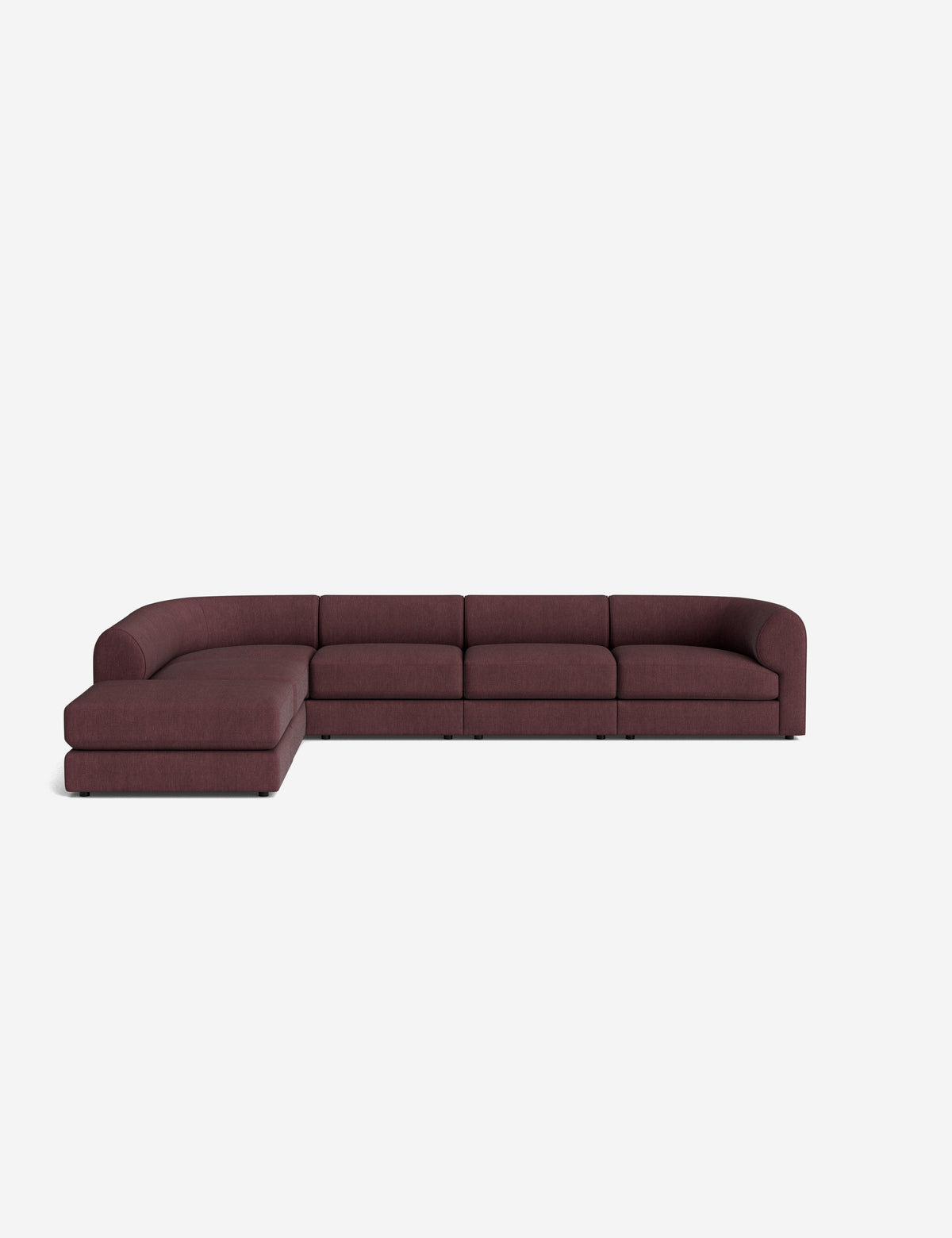 Sergio Modular Corner Sectional Sofa With Ottoman