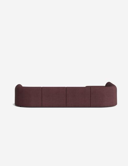 Sergio Modular Corner Sectional Sofa With Ottoman