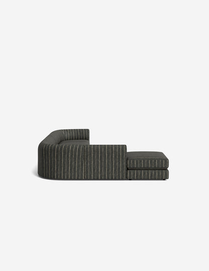Sergio Modular Corner Sectional Sofa With Ottoman