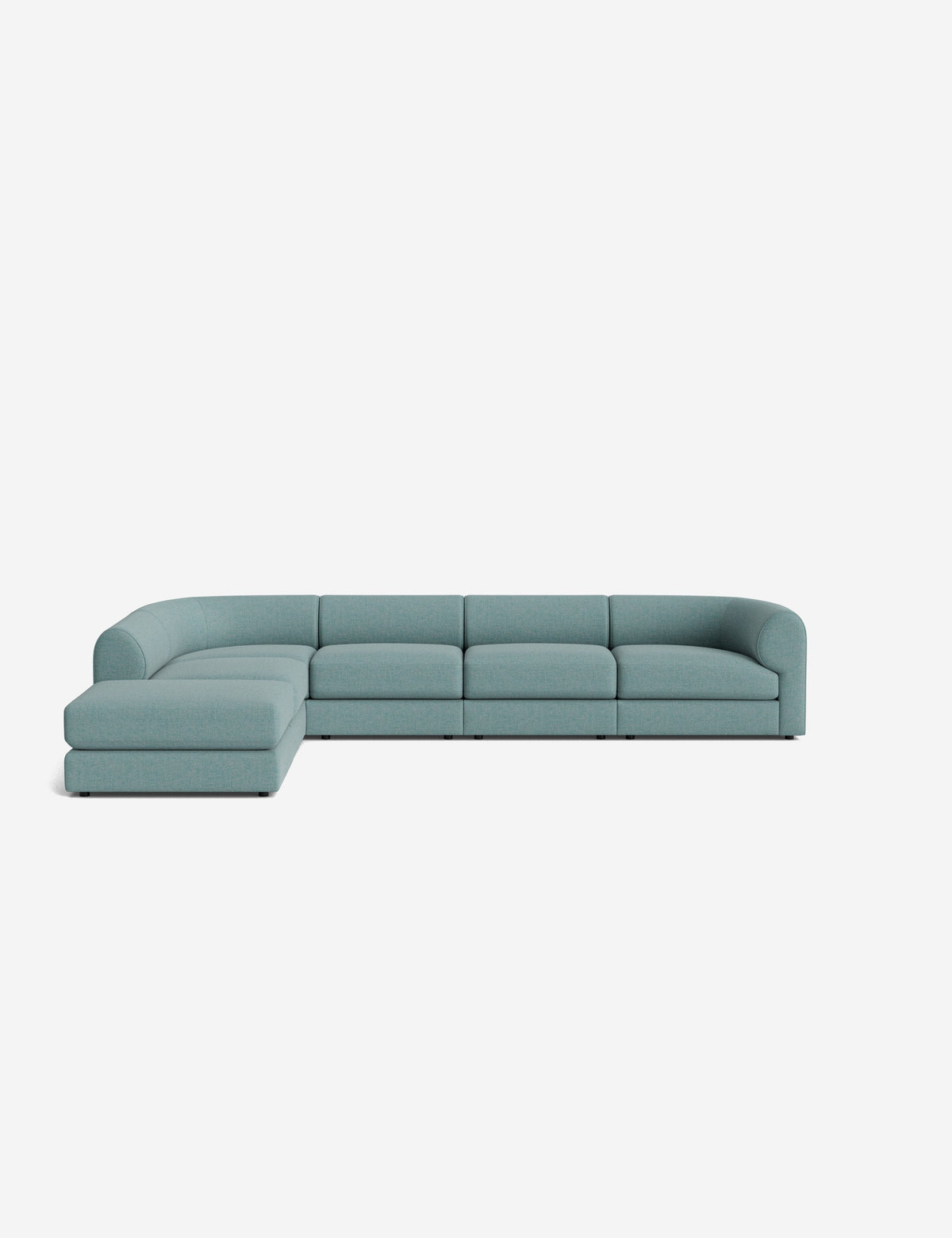 Sergio Modular Corner Sectional Sofa With Ottoman