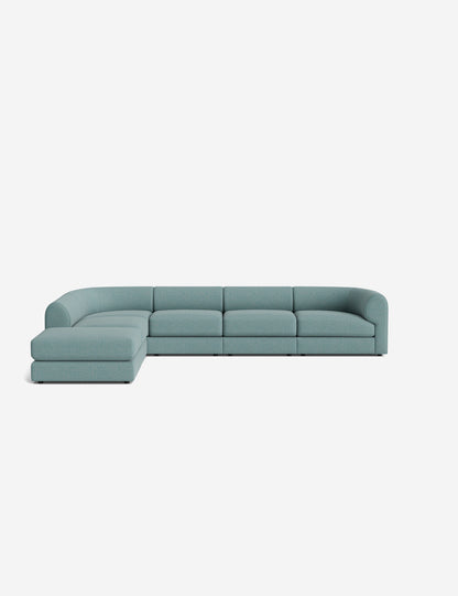 Sergio Modular Corner Sectional Sofa With Ottoman
