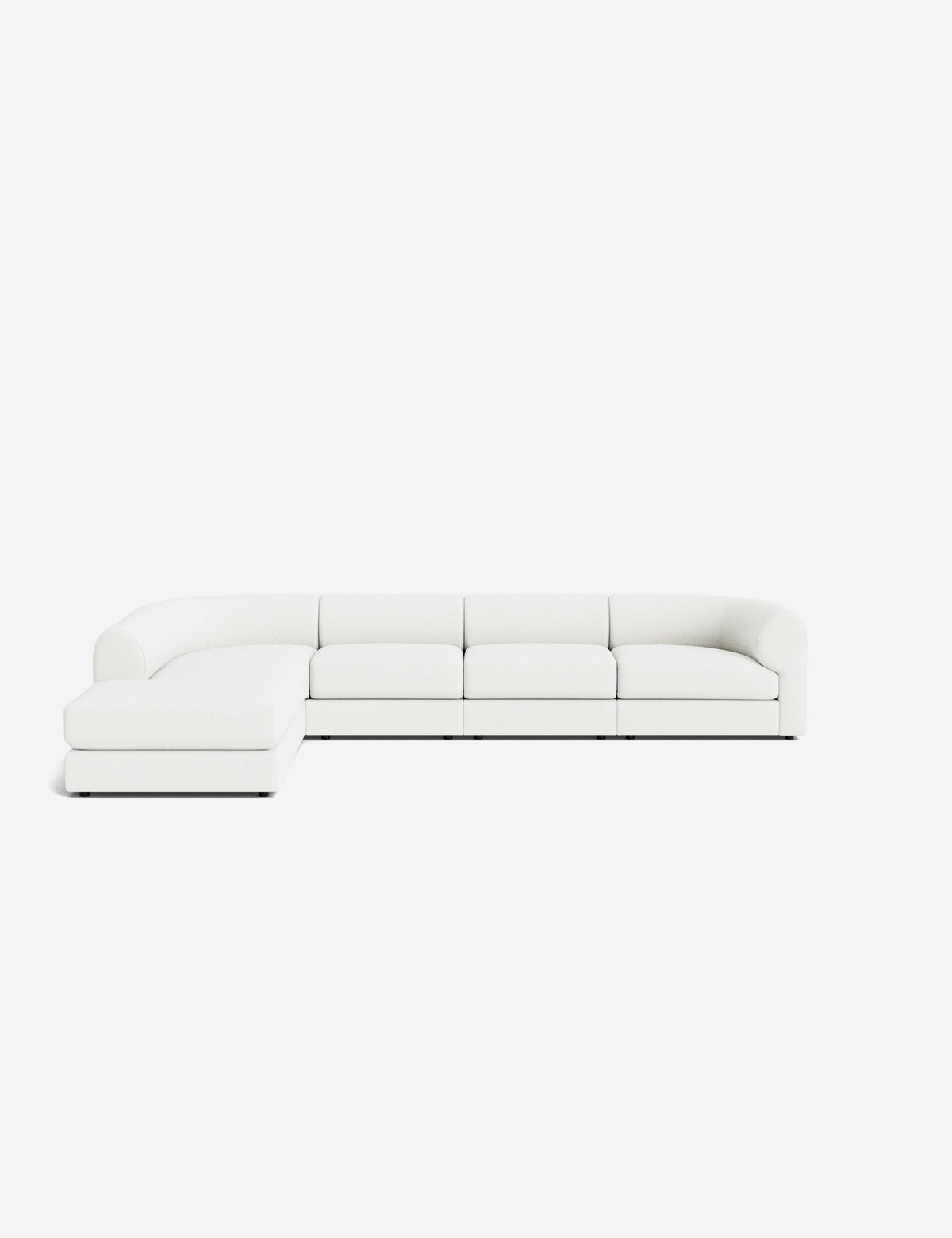 Sergio Modular Corner Sectional Sofa With Ottoman