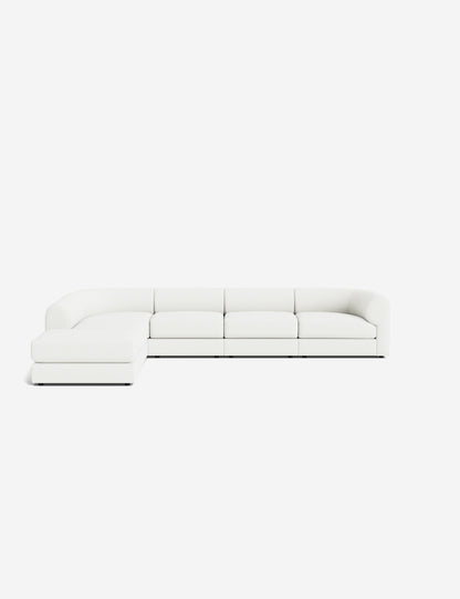 Sergio Modular Corner Sectional Sofa With Ottoman