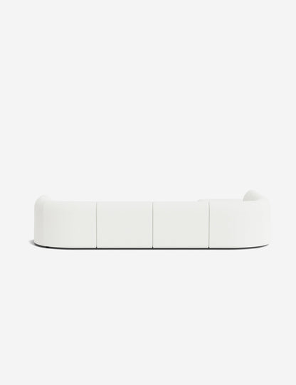 Sergio Modular Corner Sectional Sofa With Ottoman