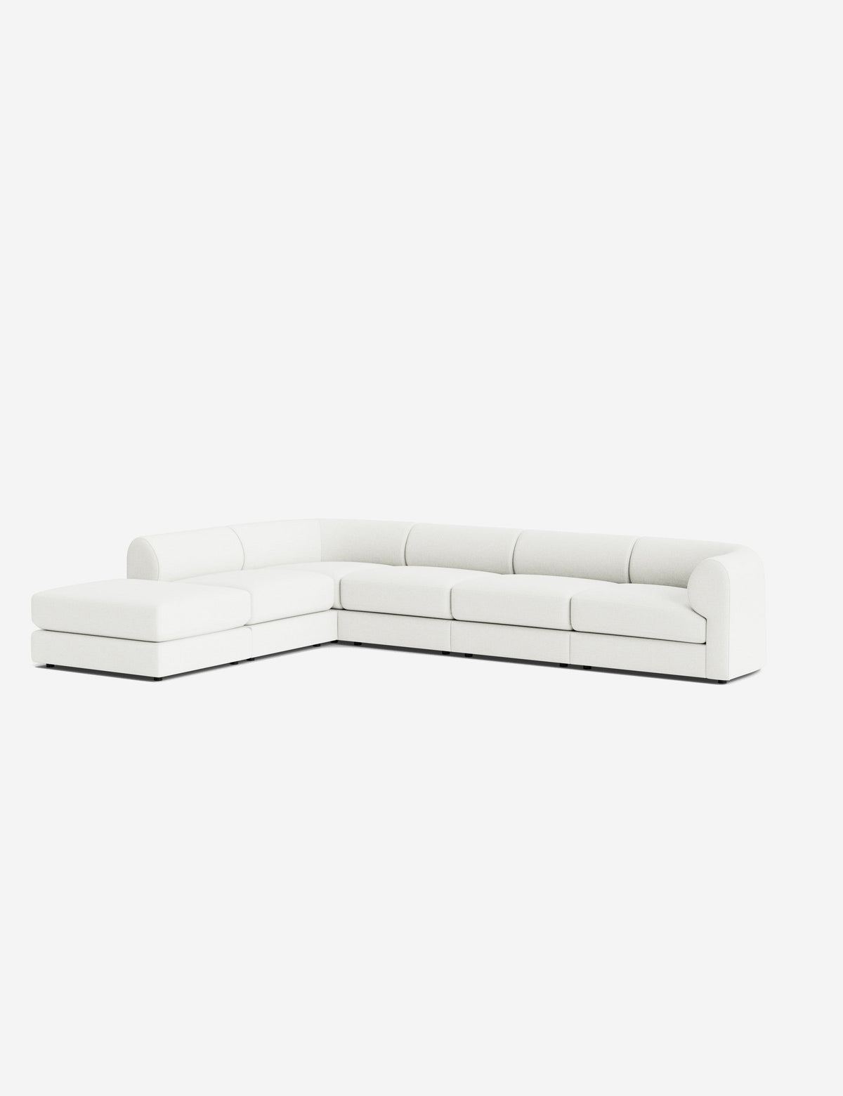 Sergio Modular Corner Sectional Sofa With Ottoman