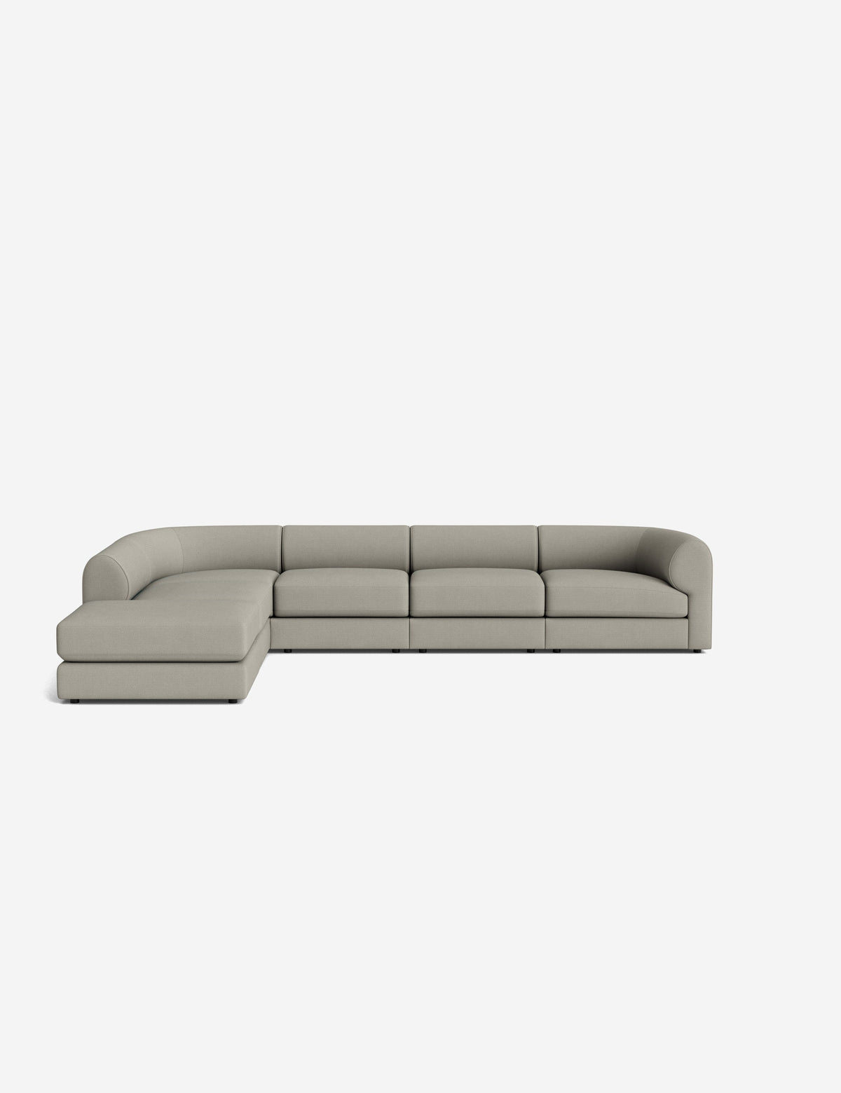 Sergio Modular Corner Sectional Sofa With Ottoman
