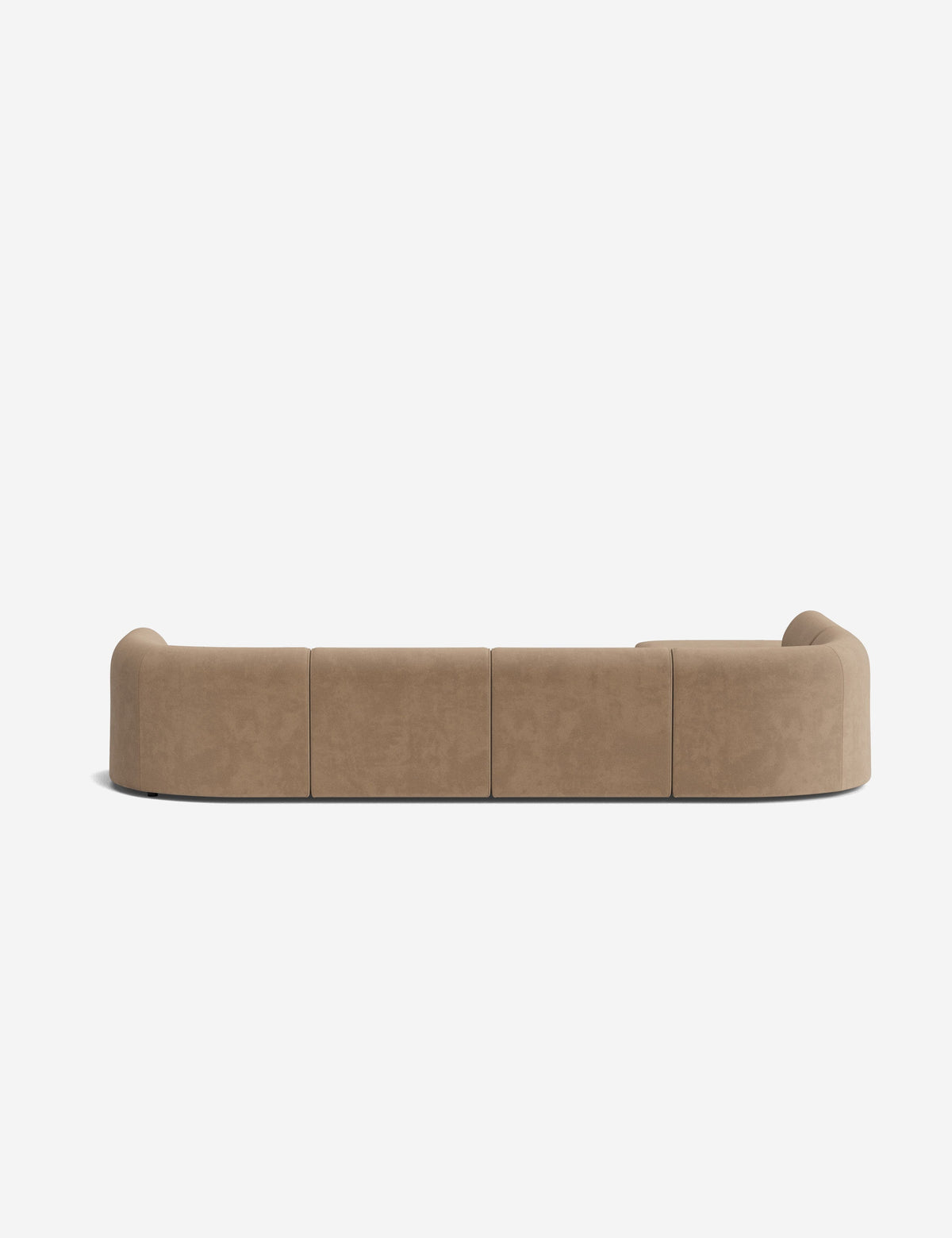 Sergio Modular Corner Sectional Sofa With Ottoman