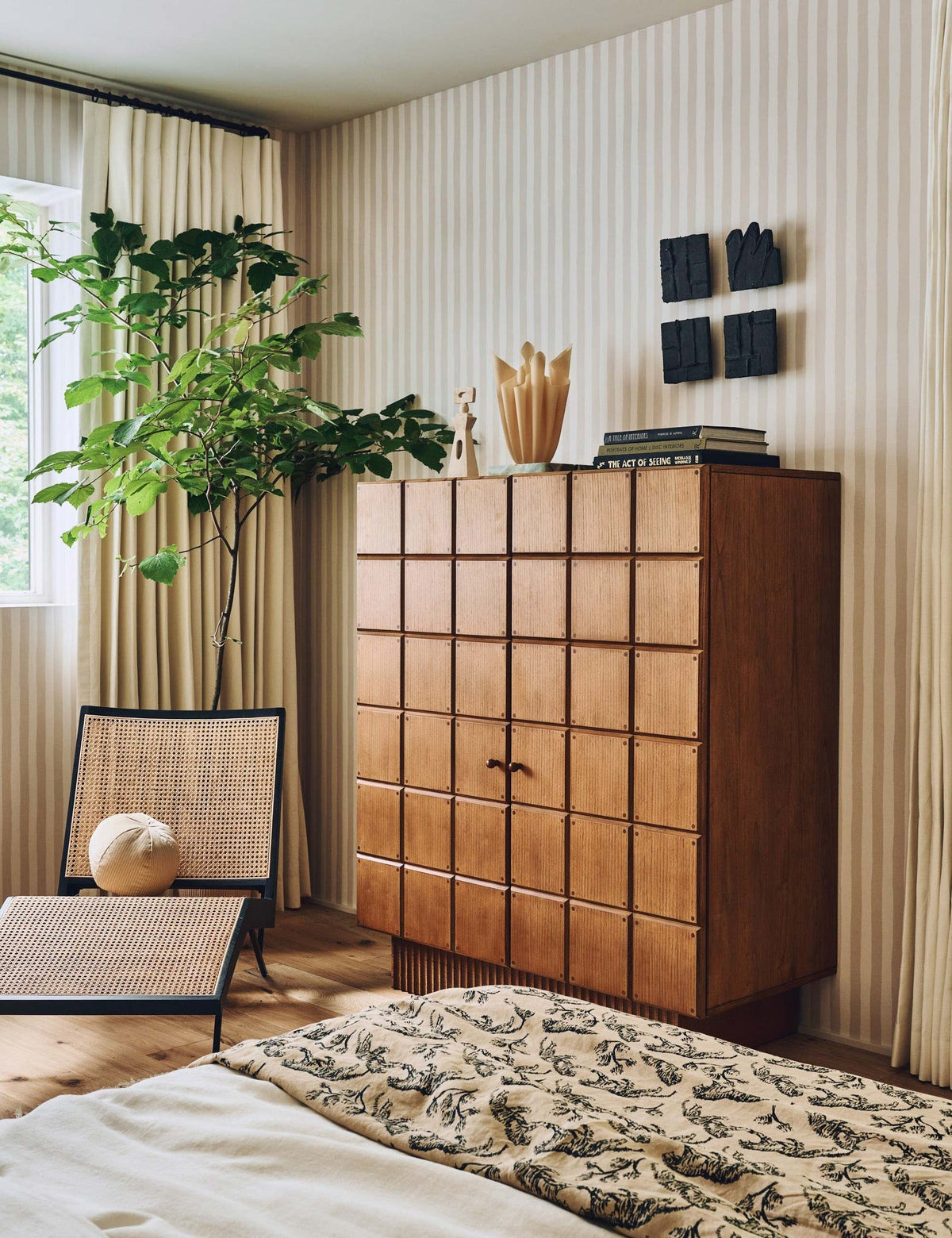 Painterly Stripe Wallpaper by Sarah Sherman Samuel