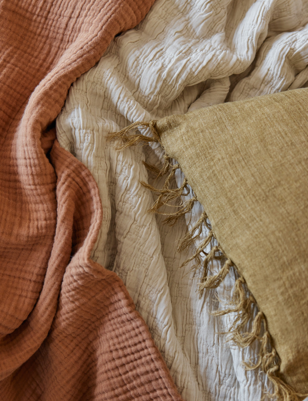 Ojai Cotton Matelassé Coverlet by Pom Pom at Home