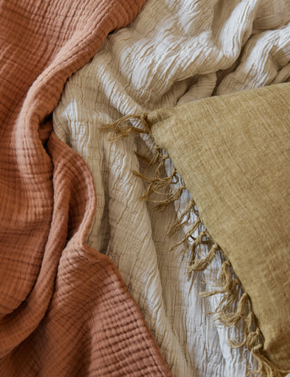 Ojai Cotton Matelassé Coverlet by Pom Pom at Home