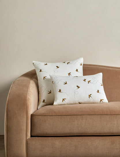 Sparrow Linen Pillow by Rylee + Cru