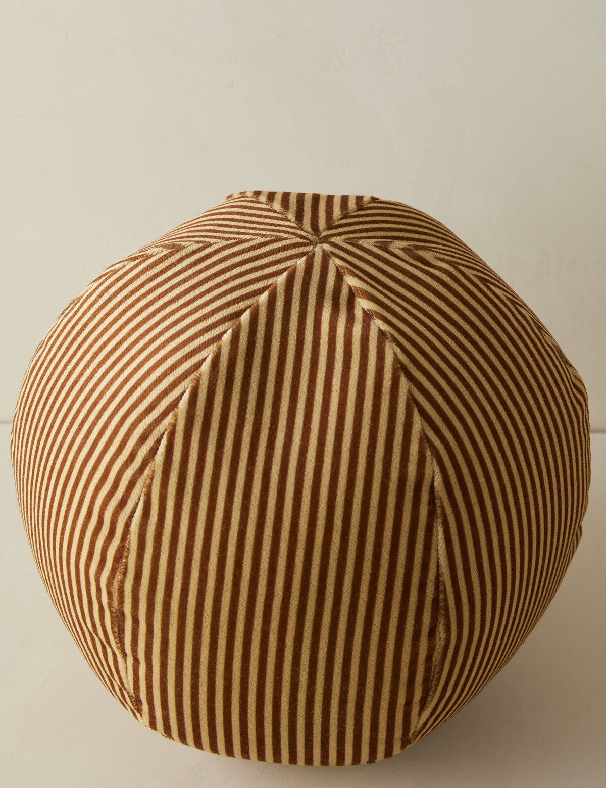 Striped Velvet Ball Pillow by Sarah Sherman Samuel