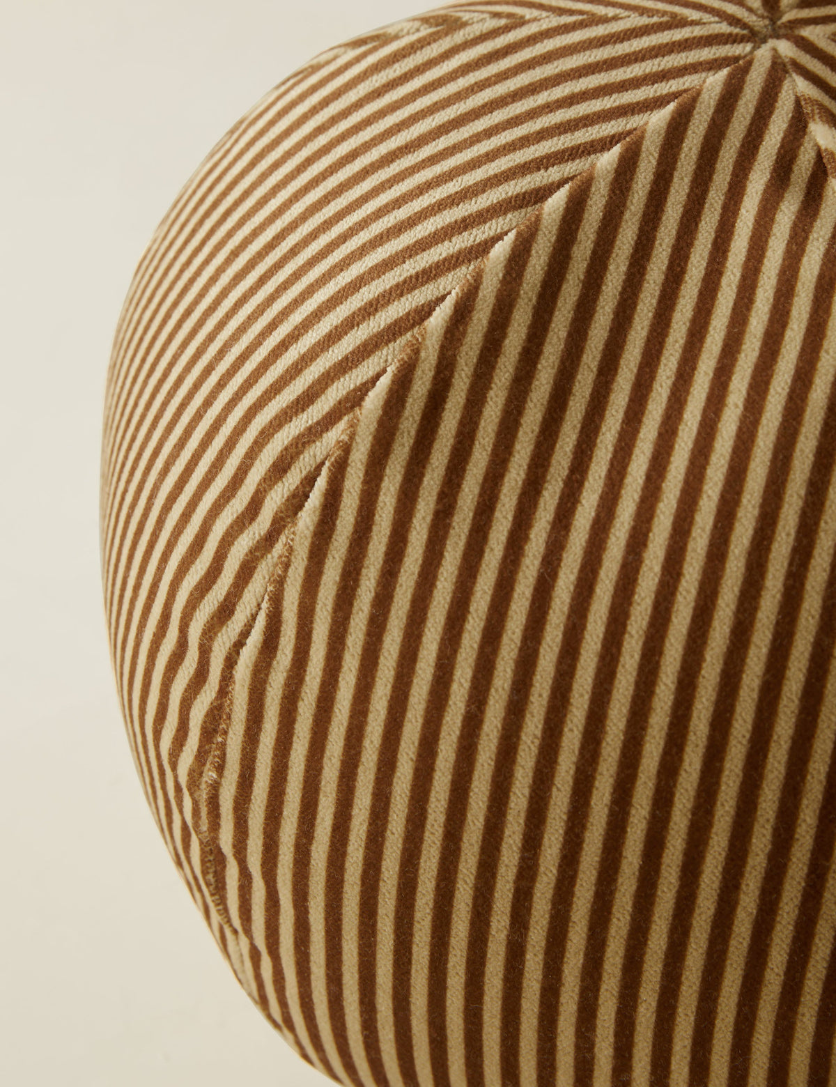 Striped Velvet Ball Pillow by Sarah Sherman Samuel