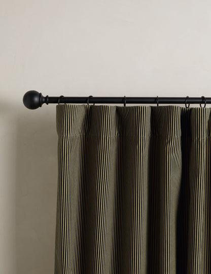 Striped Velvet Curtain Panel by Sarah Sherman Samuel