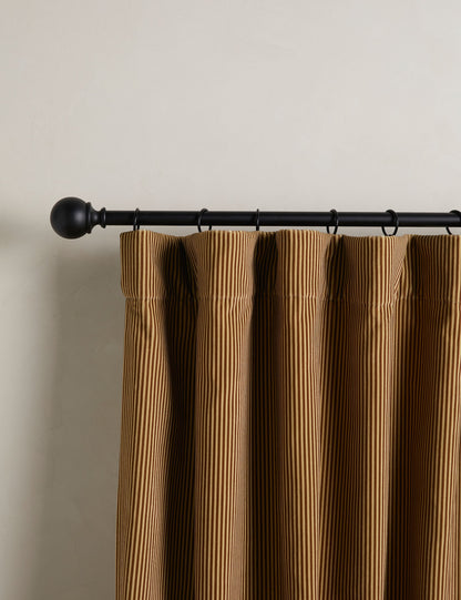 Striped Velvet Curtain Panel by Sarah Sherman Samuel