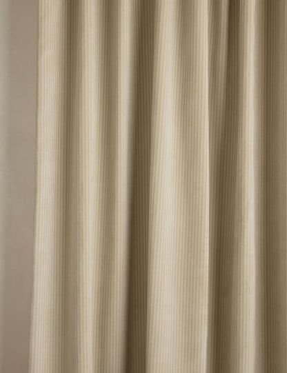 Striped Velvet Curtain Panel by Sarah Sherman Samuel