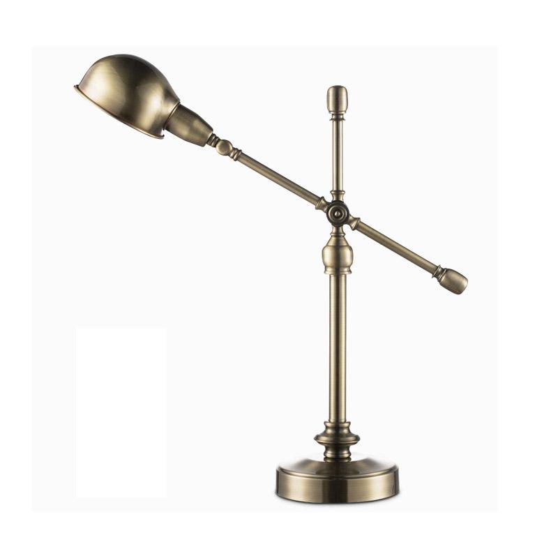 Vintage Metallic Dome Adjustable Desk Lamp with Flexible Arm for Study and Home Office