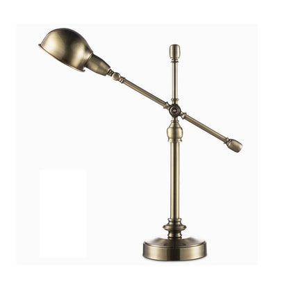 Vintage Metallic Dome Adjustable Desk Lamp with Flexible Arm for Study and Home Office