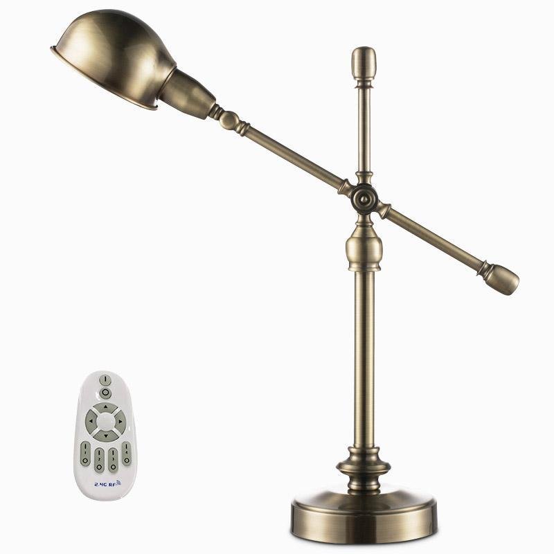 Vintage Metallic Dome Adjustable Desk Lamp with Flexible Arm for Study and Home Office