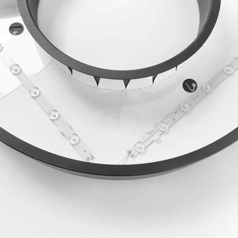 [Open-Box]LED Pendant Ring Ceiling Light Modern Metal Acrylic Light