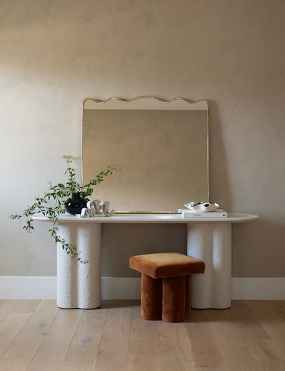 Open Box: Rook Mantel Mirror, Gold, by Sarah Sherman Samuel