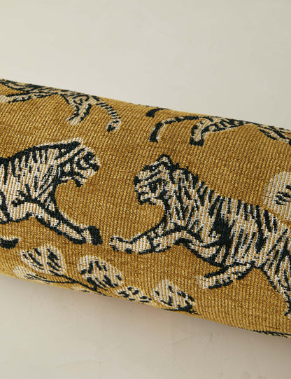 Tiger Jacquard Bolster Pillow by Sarah Sherman Samuel