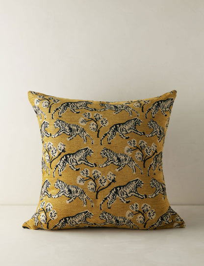 Tiger Jacquard Pillow by Sarah Sherman Samuel