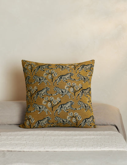 Tiger Jacquard Pillow by Sarah Sherman Samuel