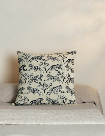 Tiger Jacquard Pillow by Sarah Sherman Samuel