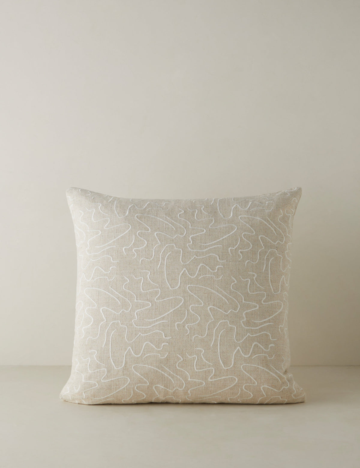 Topos Embroidered Pillow by Élan Byrd