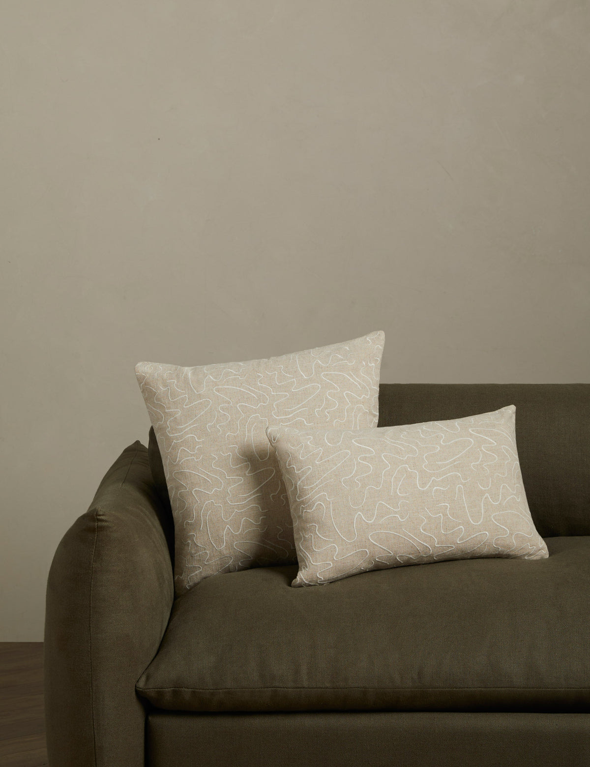 Topos Embroidered Pillow by Élan Byrd