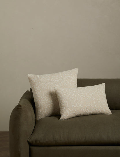 Topos Embroidered Pillow by Élan Byrd