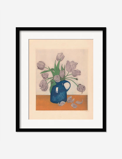 Tulips in a Pitcher Print by Frans Everbag