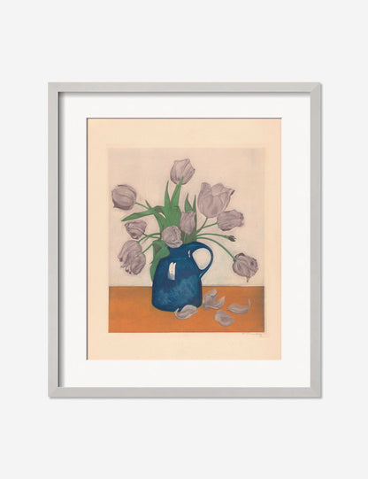 Tulips in a Pitcher Print by Frans Everbag