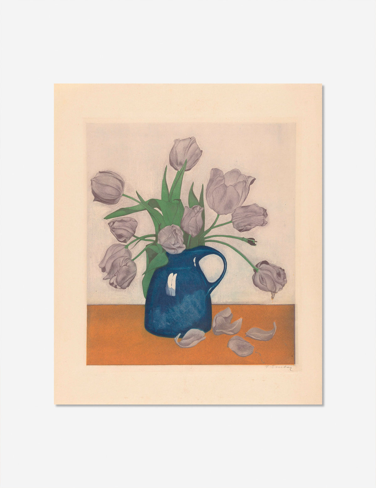 Tulips in a Pitcher Print by Frans Everbag