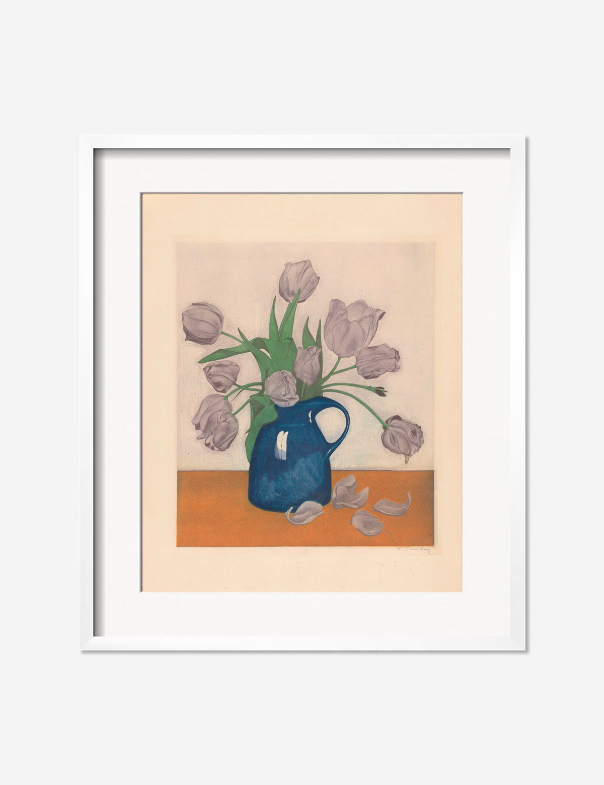 Tulips in a Pitcher Print by Frans Everbag
