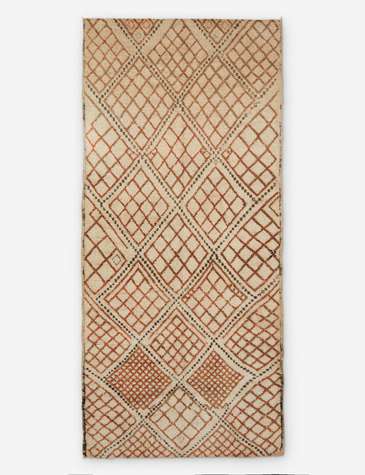 Vintage Moroccan Hand-Knotted Wool Rug No. 26, 6' x 13'3"