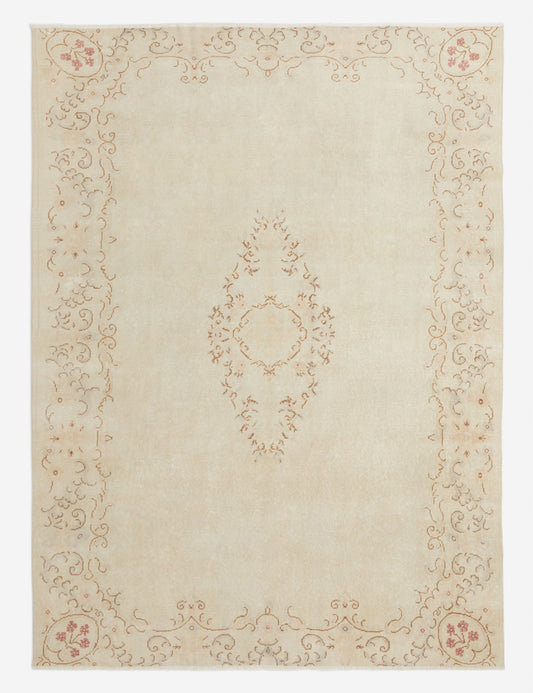 Vintage Turkish Hand-Knotted Wool Rug No. 272, 7'10" x 10'10"