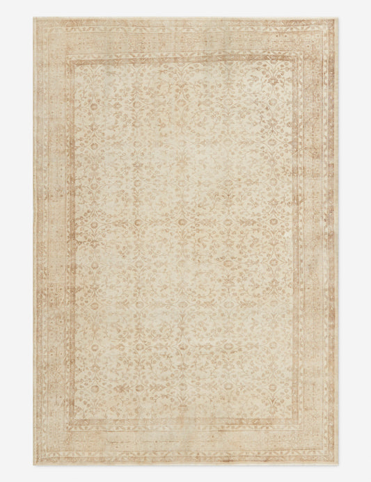 Vintage Turkish Hand-Knotted Wool Rug No. 311, 6'8" x 9'8"