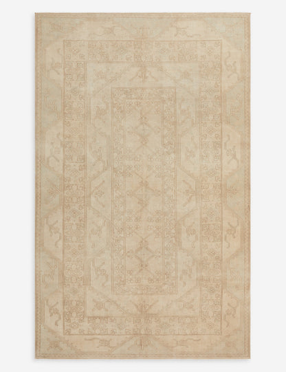 Vintage Turkish Hand-Knotted Wool Rug No. 298, 6'2" x 10'