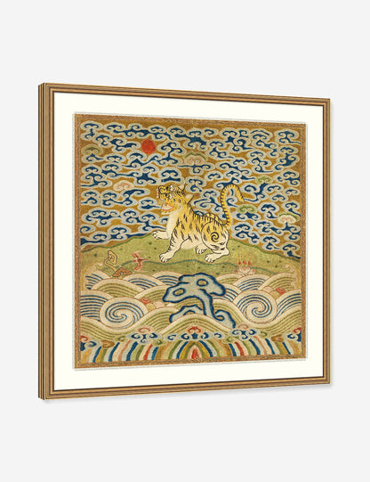 Rank Badge with Tiger Wall Art